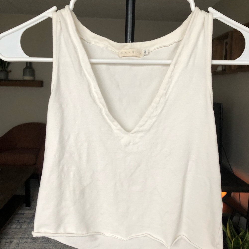 White crop top